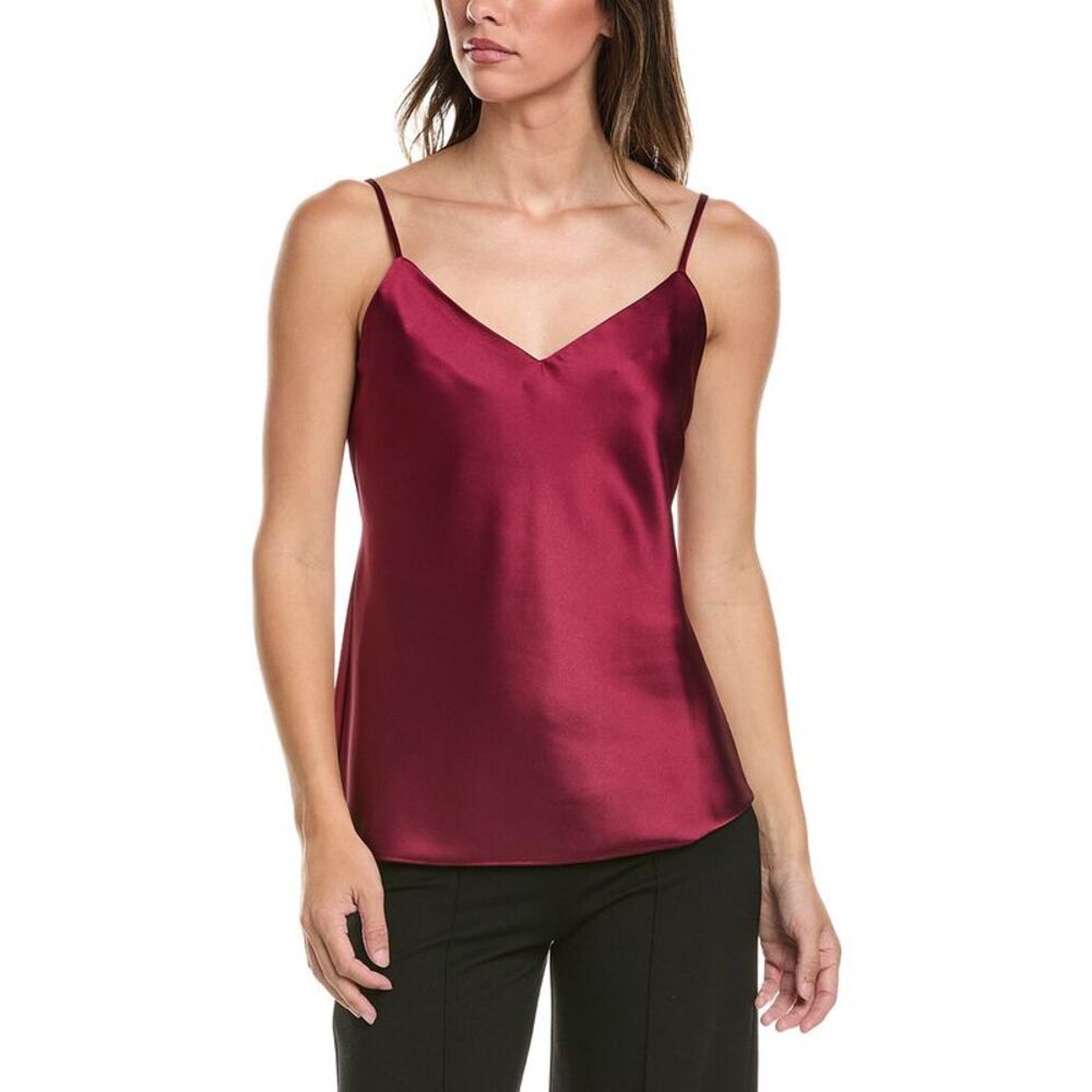 Brooks Brothers Womens  Satin Cami Blouse, Red